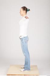 Whole Body T poses Casual Slim Studio photo references